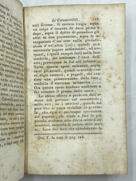 SUL COMMERCIO DE’ COMMESTIBILI E CARO PREZZO DEL VITTO OPERA … | Immagine Gallery 9