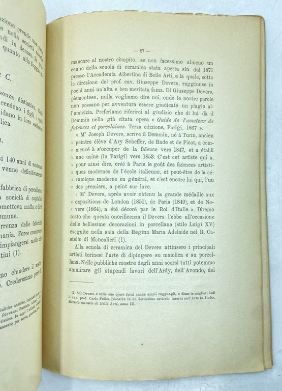 SULLE MAIOLICHE E PORCELLANE DEL PIEMONTE CON UNA APPENDICE SULLE …