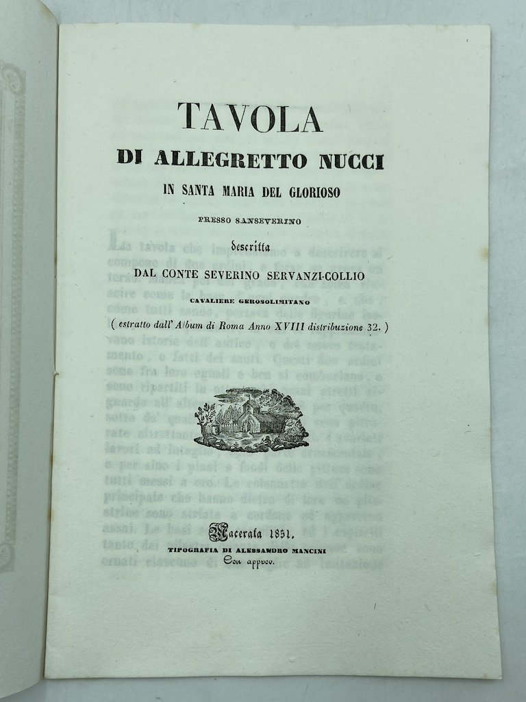 TAVOLA DI ALLEGRETTO NUCCI IN SANTA MARIA DEL GLORIOSO PRESSO …