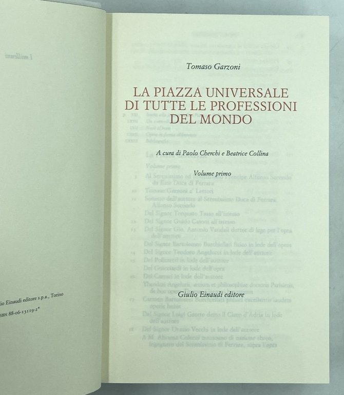 Tomaso Garzoni. LA PIAZZA UNIVERSALE DI TUTTE LE PROFESSIONI DEL … | Immagine Gallery 6