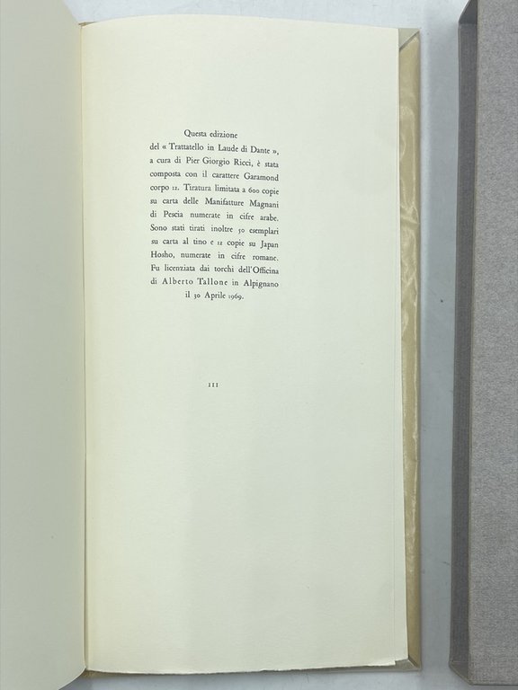 TRATTATELLO IN LAUDE DI DANTE. | Immagine Gallery 2