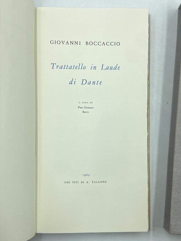 TRATTATELLO IN LAUDE DI DANTE. | Immagine Gallery 3