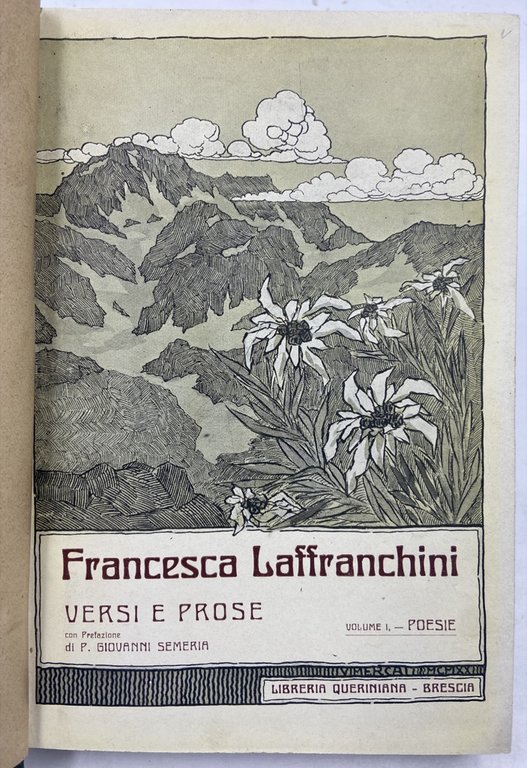 VERSI E PROSE. Volume I: Poesie. Volume II: Prose - …