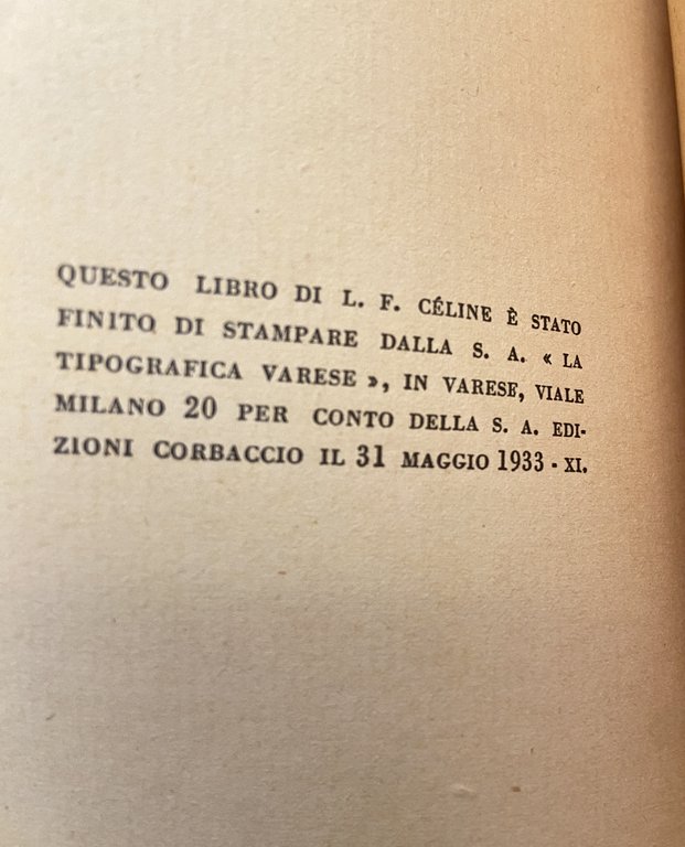 VIAGGIO AL TERMINE DELLA NOTTE. | Immagine Gallery 10