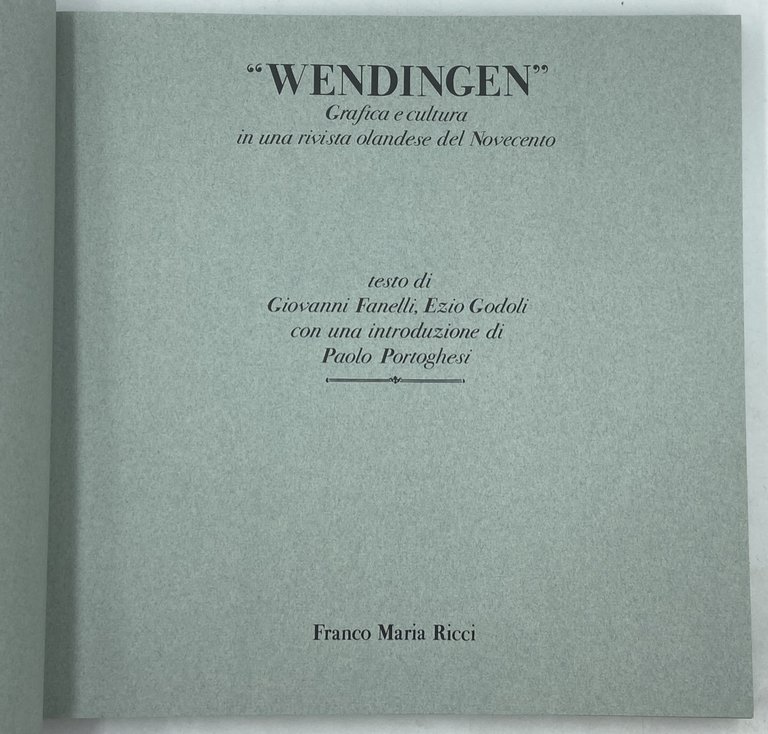 WENDINGEN. Grafica e cultura in una rivista olandese del Novecento. … | Immagine Gallery 6