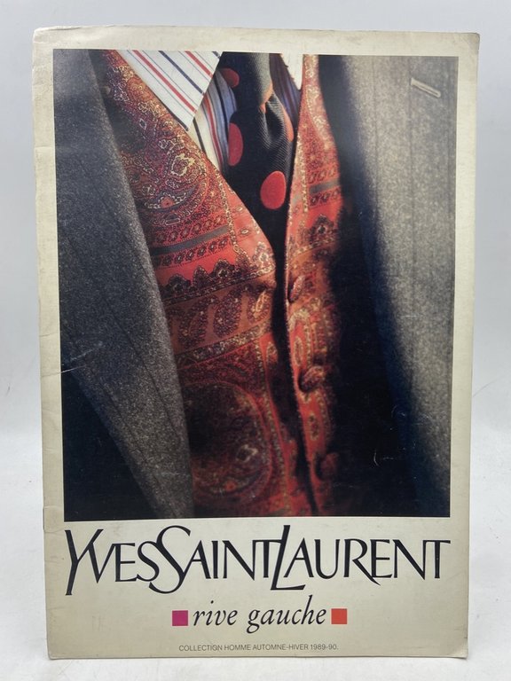 Yves Saint Laurent rive gauche. Collection Homme Automne - Hiver 1989-1990.