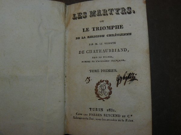 Les Martyrs ou le triomphe de la religion Chretienne