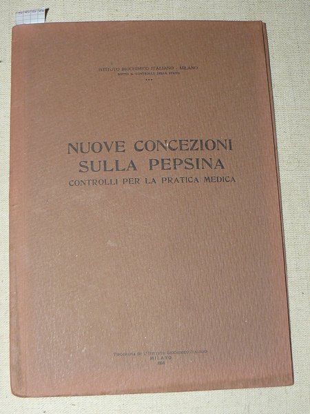 Nuove concezioni sulla pepsina. Controlli per la pratica medica