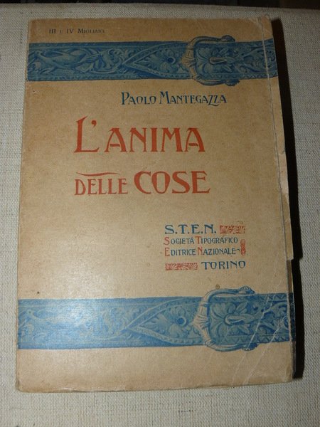 L'anima delle cose. III e IV migliaio