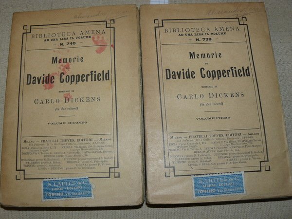 Memorie di David Copperfield. Romanzo di Charles Dickens (in due …