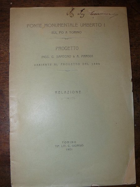 Ponte monumentale Umberto I sul Po a Torino. Variante al …