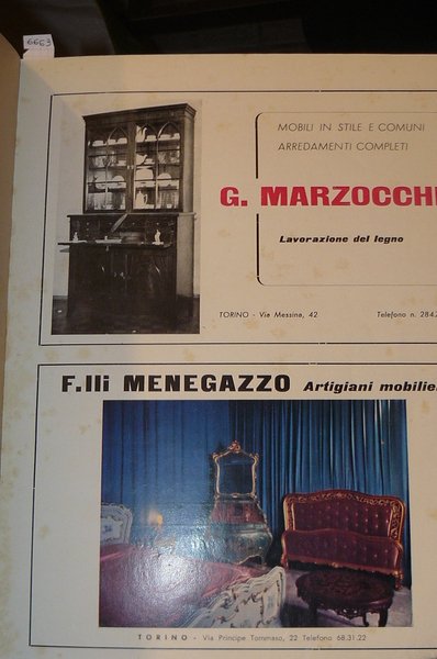 Seconda Mostra Artigiana Piemontese del Mobile Classico e Moderno. Torino …