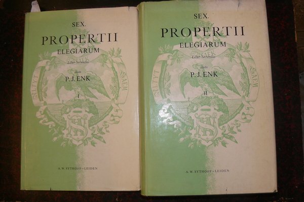 Sex. Propertii elegiarum. Liber secondus. Cum prolegomenis, conspectu librorum et …