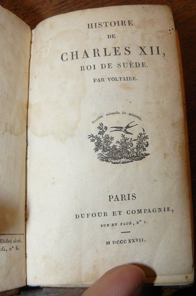 Histoire de CHARLES XII, par VOLTAIRE
