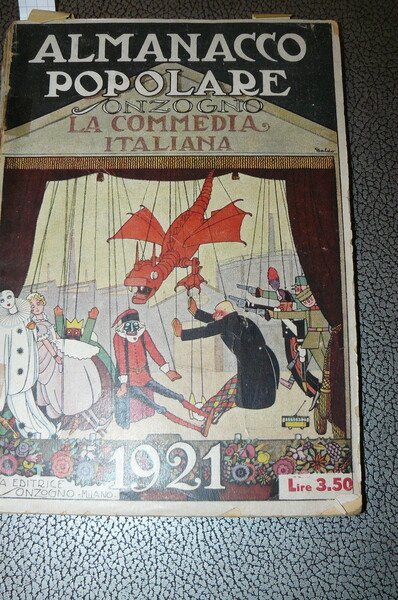 Almanacco popolare Sonzogno. La commedia italiana. Anno 1921. Compilatori: Guido …
