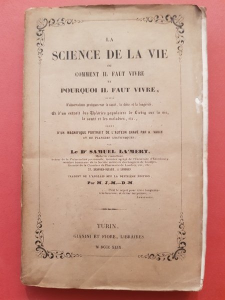 La science de la vie ou comment il faut vivre …