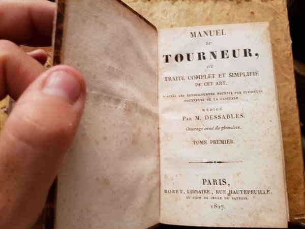 MANUEL DU TOURNEUR OU TRAITE COMPLET ET SIMPLIFIE DE CET …