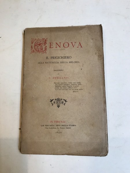 Genova. Il progioniero alla battaglia della meloria. | Immagine Gallery 1