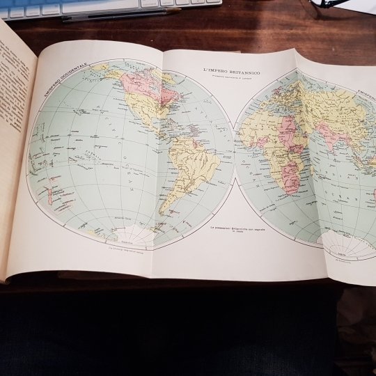 L'Impero britannico (con una carta geografica dell'Impero)