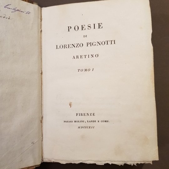 Poesie di Lorenzo Pignotti aretino