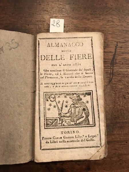 Almanacco detto delle fiere per l'anno bisestile 1831 che contiene …