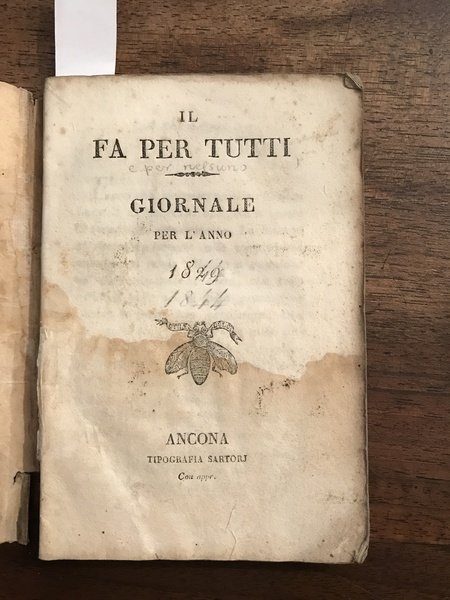 Il fa per tutti. Giornale per l'anno 1829