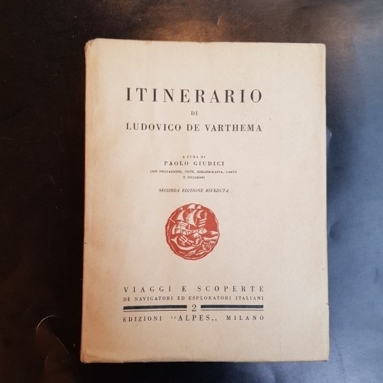 ITINERARIO. A cura di Paolo Giudici. Con prefazione, note, bibliografia …