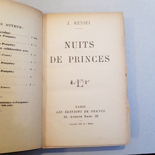 Nuits de princes.