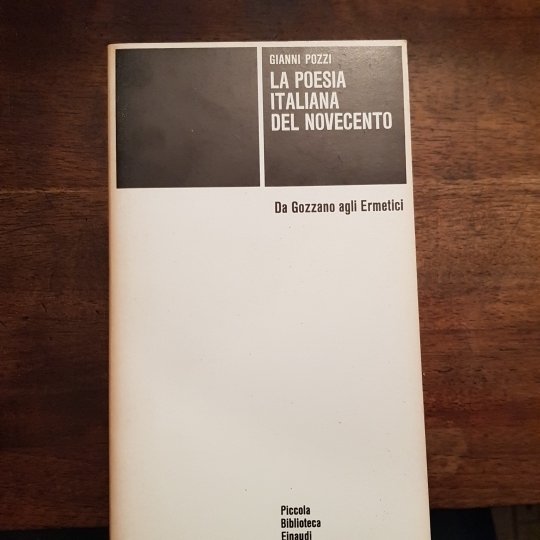 La poesia italiana del Novecento. Da Gozzano agli ermetici.