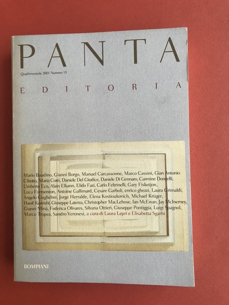 PANTA. Editoria n.19 /2001