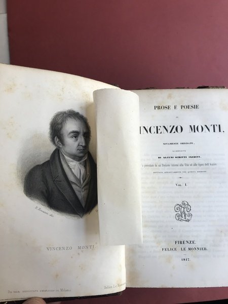 Prose e poesie di Vincenzo Monti novamente ordinate, accresciute di …