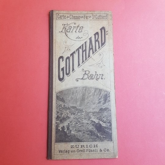 KARTE DER ST GOTTHARD-BAHN / CARTE DU CHEMIN DE FER …