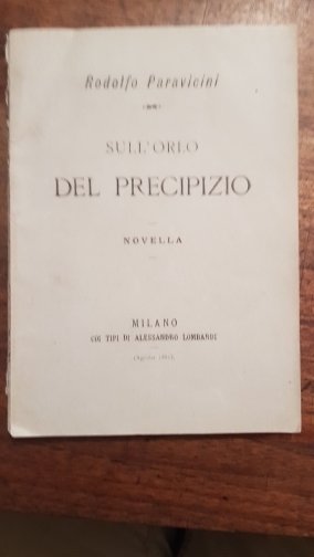 Sull'orlo del precipizio.