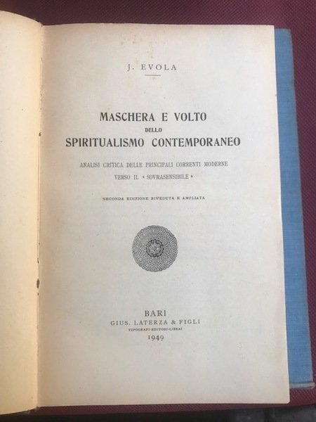 Maschera e volto dello spiritualismo contemporaneo. Analisi critica delle principali …