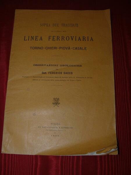 Sopra due tracciati per un tronco della linea ferroviaria. Torino …