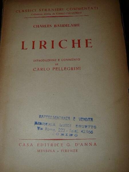 Liriche. Introduzione e commento di Carlo Pellegrini