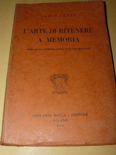L'arte di ritenere a memoria ( Idea di una scienza …