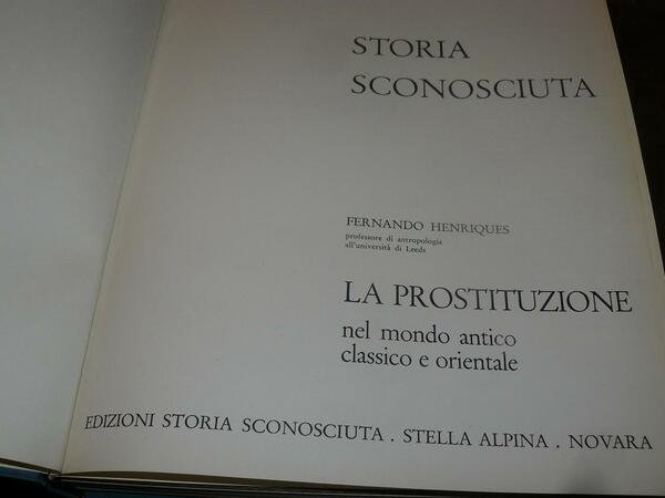 La prostituzione nel mondo antico classico e orientale