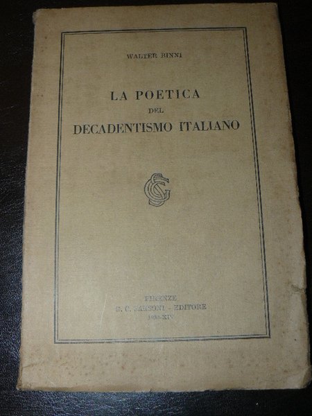 La poetica del decadentismo italiano