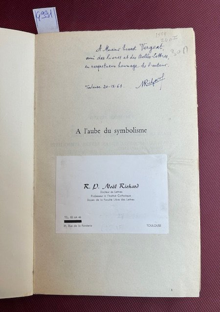 A l'aube du symbolisme. Hydropathes, fumistes et decadents.