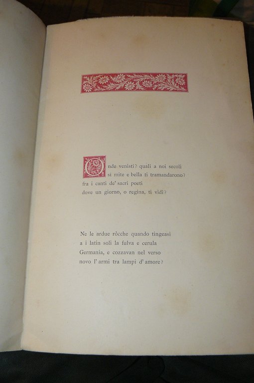 Alla Regina d'Italia. Ode di Giosuè Carducci.