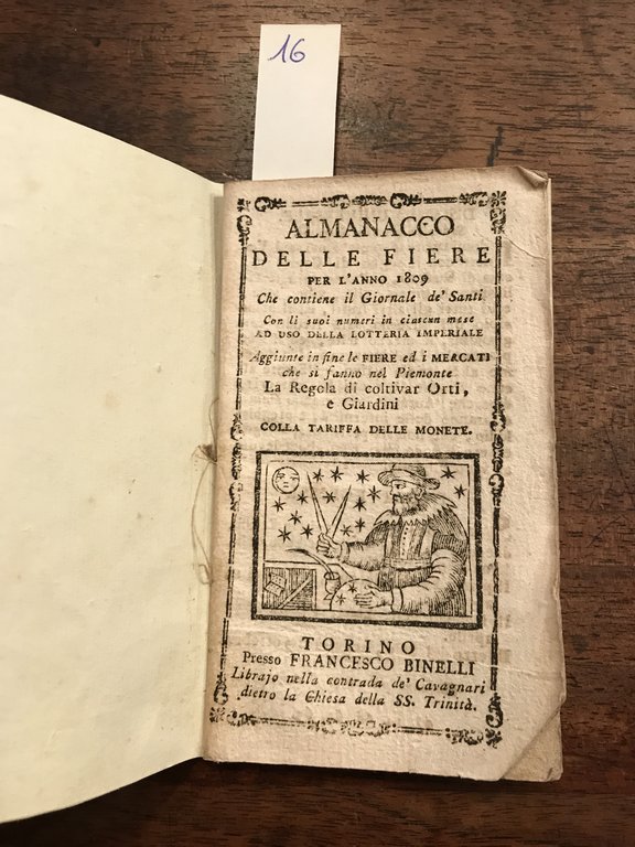 Almanacco detto delle fiere per l'anno 1818 che contiene il …