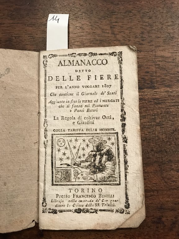 Almanacco detto delle fiere per l'anno bisestile 1808 che contiene …