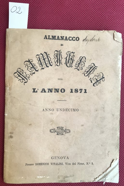 Almanacco di famiglia per l'anno 1871 dedicato agli associati delle …