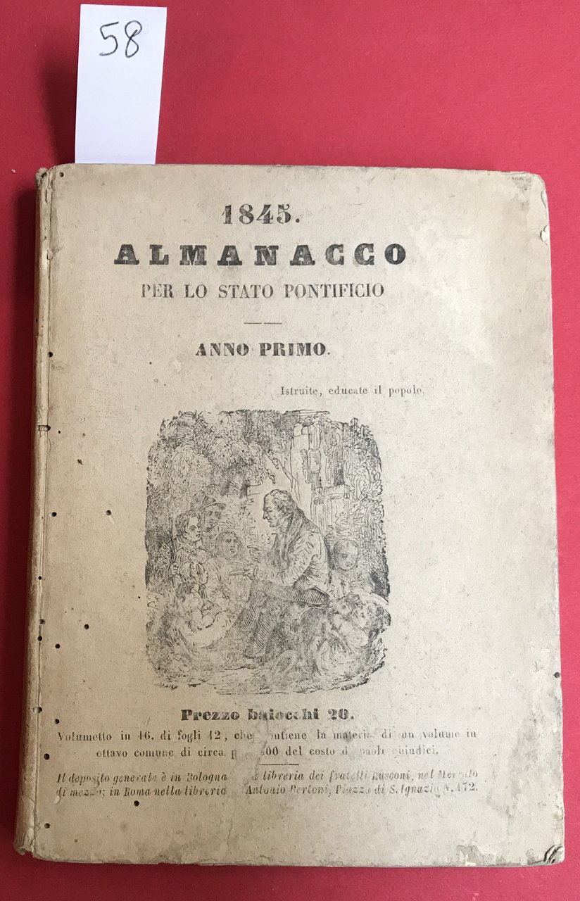 Almanacco per lo Stato Pontificio. Anno 1°