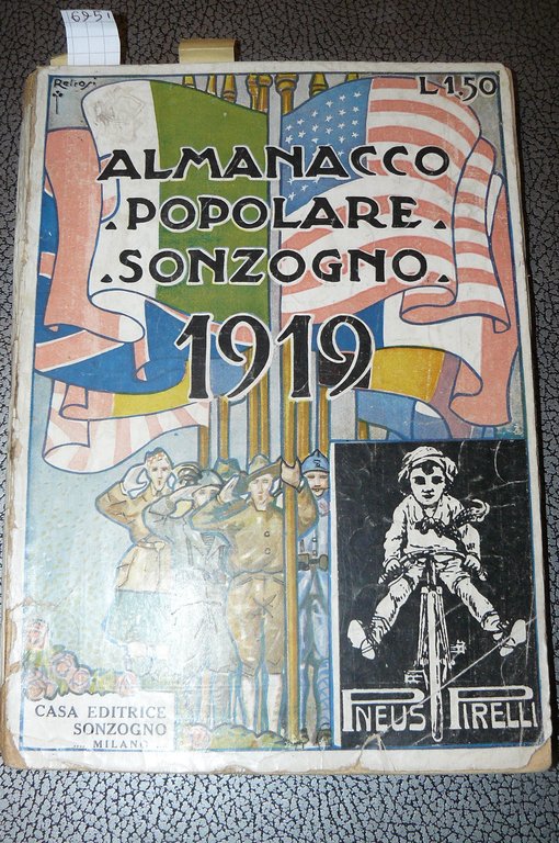 Almanacco popolare Sonzogno. Anno 1919.
