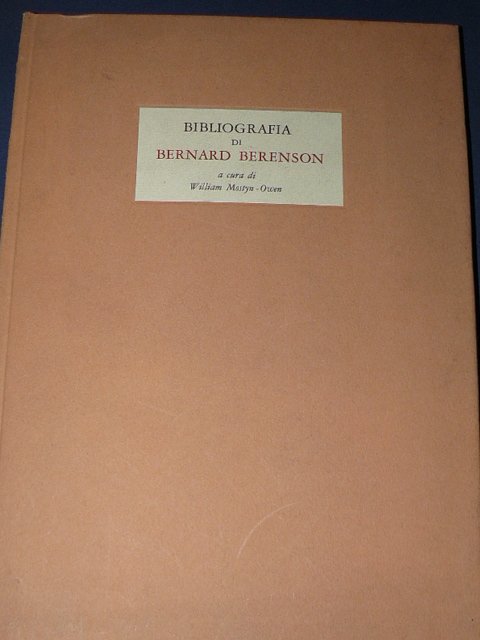 Bibliografia di Bernard Berenson