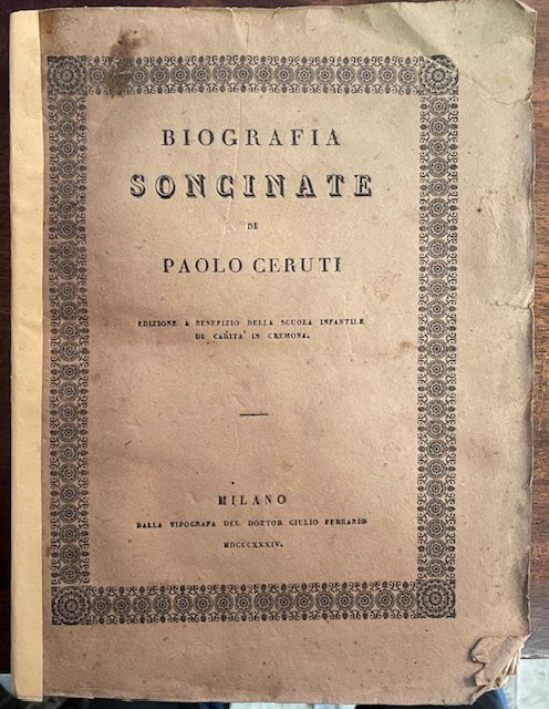 BIOGRAFIA SONCINATE. | Immagine principale
