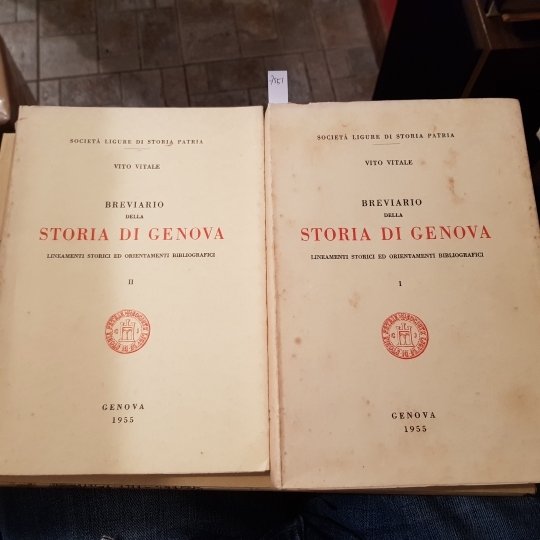Breviario della storia di Genova. Lineamenti storici ed orientamenti bibliografici.