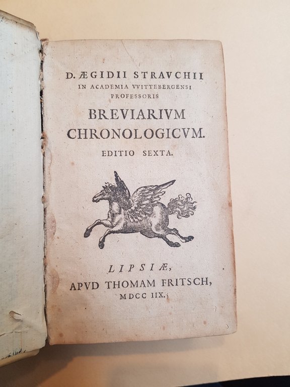 Breviarium chronologicum. Editio sexta.